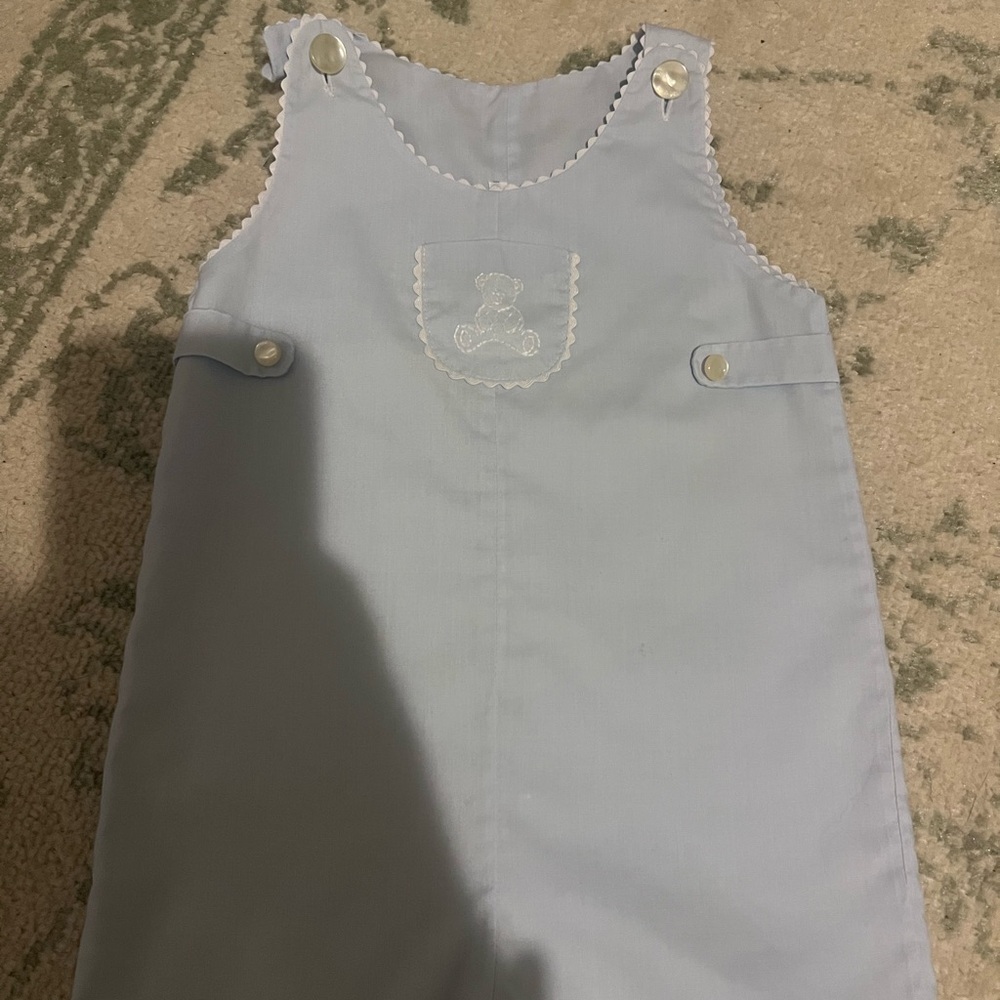 Vintage Light Blue Kids Overalls